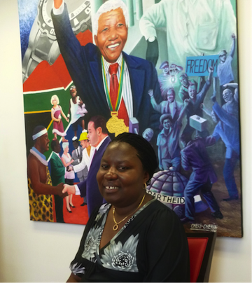 Le Dr Nicole Mbayo (tableau 