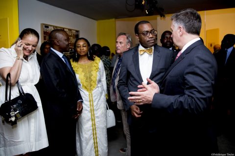 Matthias Leridon, co-président d’AAD et Akinwumi Adesina, président de la BAD ©Frédérique Toulet