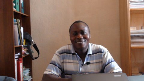Gratien Chibungiri, the coordinator of SOS-SIDA © JMC