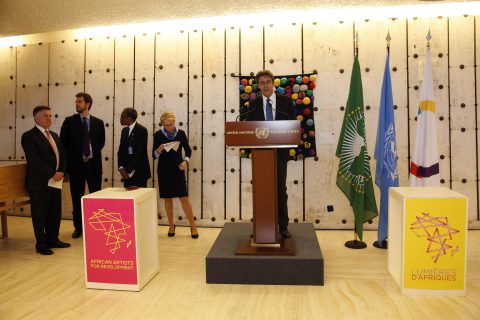 Discours lors de l'inauguration de l'exposition Lumieres d'Afriques, aux Nations Unies