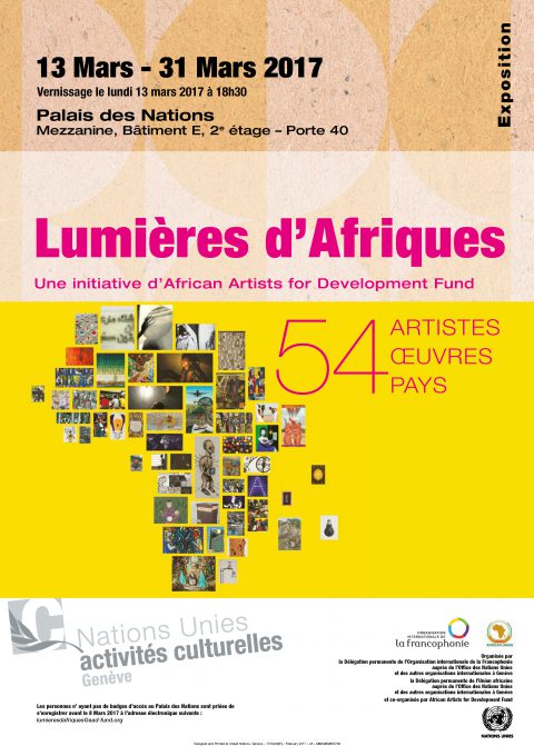 Affiche de Lumieres d'Afriques au sein des Nations Unies